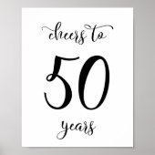 Poster Symbole d'anniversaire de 50 ans (Devant)