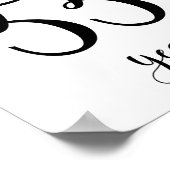 Poster Symbole d'anniversaire de 55 ans (Coin)