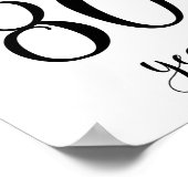 Poster Symbole d'anniversaire de 80 ans (Coin)