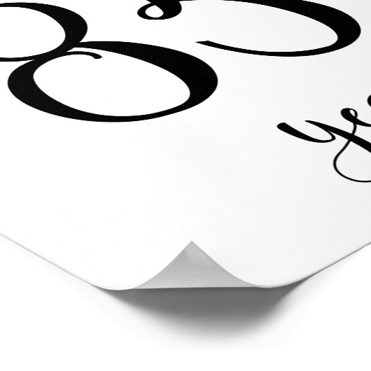 Poster Symbole d'anniversaire de 85 ans (Coin)