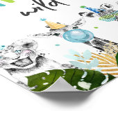 Poster Symbole d'anniversaire de deux animaux sauvages de (Coin)