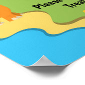 Poster Symbole d'anniversaire de Dinosaur Soins (Coin)