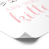 Poster Symbole d'anniversaire de Kitten Visage kitty flor (Coin)