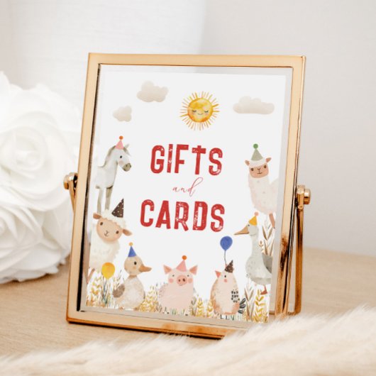 Poster Symbole d'anniversaire de la ferme