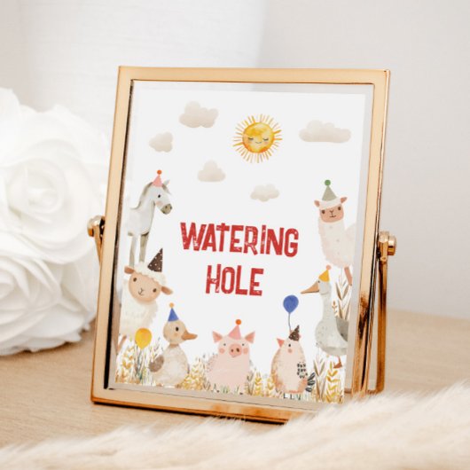 Poster Symbole d'anniversaire de la ferme