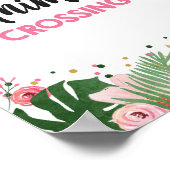 Poster Symbole d'anniversaire de la fille Safari Tropical (Coin)