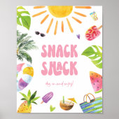 Poster Symbole d'anniversaire de la fille Snack Shack (Devant)