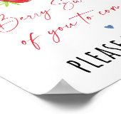 Poster Symbole d'anniversaire de la fraise Blueberry Favo (Coin)