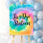 Poster Symbole d'anniversaire de la gare Tie Dye