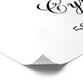 Poster Symbole d'anniversaire de la jungle tropicale Bien (Coin)