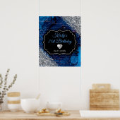 Poster Symbole d'anniversaire de la Parties scintillant d (Cuisine)