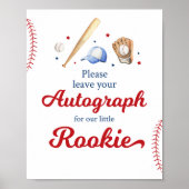 Poster Symbole d'anniversaire de la recrue de baseball (Devant)