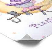 Poster Symbole d'anniversaire de la sorcière mignonne d'H (Coin)