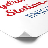 Poster Symbole d'anniversaire de la station d'hydratation (Coin)