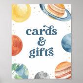 Poster Symbole d'anniversaire de l'espace extra-atmosphér (Devant)