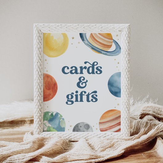 Poster Symbole d'anniversaire de l'espace extra-atmosphér