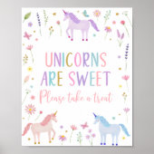 Poster Symbole d'anniversaire de l'Unicorne Meadow Pink P (Devant)