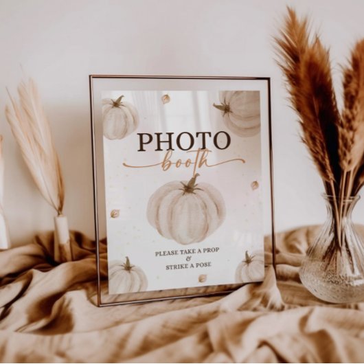 Poster Symbole d'anniversaire de notre petit Citrouille