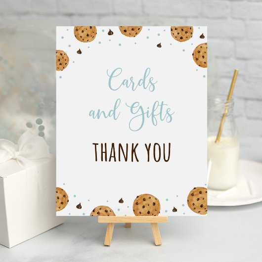 Poster Symbole d'anniversaire de One Sweet Cookie Card an