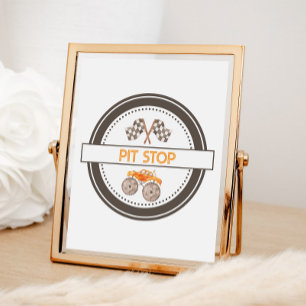 Poster Symbole d'anniversaire de Pit Stop Monster Trucks