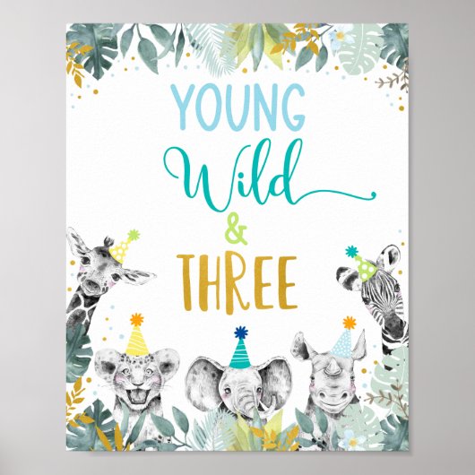 Poster Symbole d'anniversaire de Young Wild & Three Blue  (Devant)