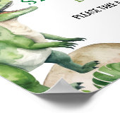 Poster Symbole d'anniversaire des dinosaures Favoriser (Coin)