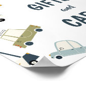 Poster Symbole d'anniversaire des voitures de ville (Coin)