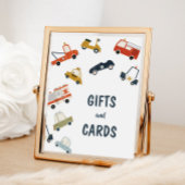 Poster Symbole d'anniversaire des voitures de ville