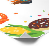 Poster Symbole d'anniversaire du camion de la rue Sesame (Coin)