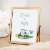 Poster Symbole d'anniversaire du thème de golf