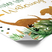 Poster Symbole d'anniversaire du trou d'eau Dinosaur (Coin)