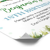 Poster Symbole d'anniversaire d'un chanceux canard (Coin)