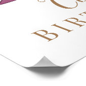 Poster Symbole d'anniversaire d'un petit Citrouille doux (Coin)