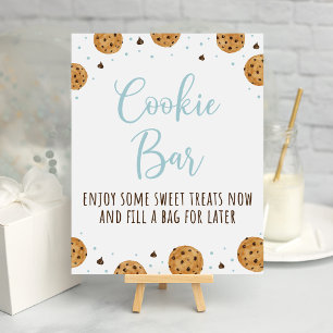 Poster Symbole d'anniversaire d'une barre de biscuits suc