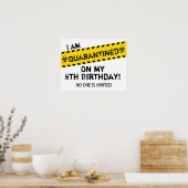 Poster Symbole d'anniversaire en quarantaine (Cuisine)