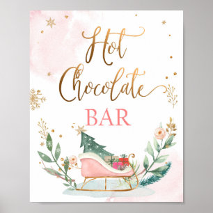 Poster Symbole d'anniversaire Hot Chocolate Bar Cocoa Sle