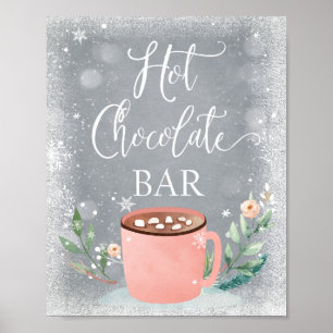 Poster Symbole d'anniversaire Hot Chocolate Bar Cocoa Swe