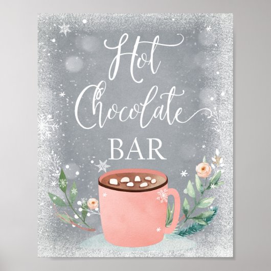 Poster Symbole d'anniversaire Hot Chocolate Bar Cocoa Swe (Devant)