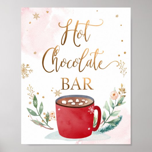 Poster Symbole d'anniversaire Hot Chocolate Bar Cocoa Swe (Devant)