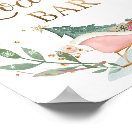 Poster Symbole d'anniversaire Hot Cocoa Bar Chocolate Sle (Coin)