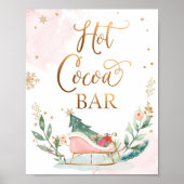 Poster Symbole d'anniversaire Hot Cocoa Bar Chocolate Sle (Devant)