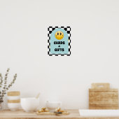Poster Symbole d'anniversaire Retro One Happy Dude Cartes (Cuisine)