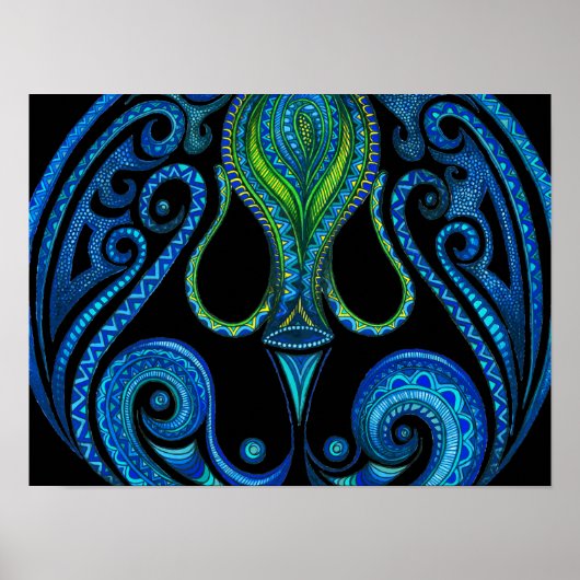 Poster Symbole d'Aquarius (Devant)