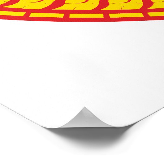 Poster Symbole d'Ashtamangala Roue Dharmachakra (Coin)