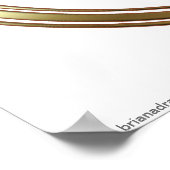 Poster Symbole d'astrologie de la balance de l'or Zodiac (Coin)