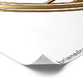 Poster Symbole d'astrologie du Taurus d'or Zodiac (Coin)