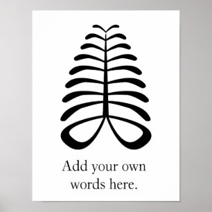 Poster Symbole d'AYA   de la résistance et de