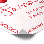 Poster Symbole de Baby shower de cerise lunaire (Coin)