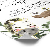 Poster Symbole de Baby shower de chaudières de beauté (Coin)