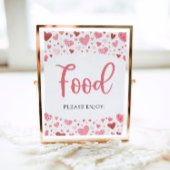 Poster SYMBOLE DE Baby shower DE LA Saint-Valentin Petite